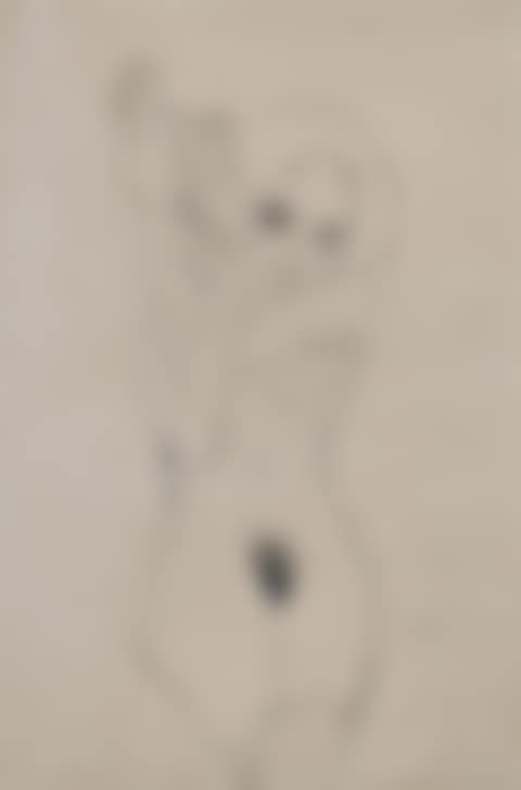 Junges Mädchen mit verschränkten, seitlich rechts zum Kopf erhobenen Armen (Nude Girl with Folded Arms Raised to the Right Side of Head) (preview)