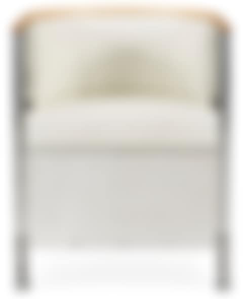 A Mats Theselius "Aluminium/Theselius" aluminium and white leather easy chair (preview)