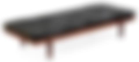 A Hans J Wegner oak and black leather daybed (preview)