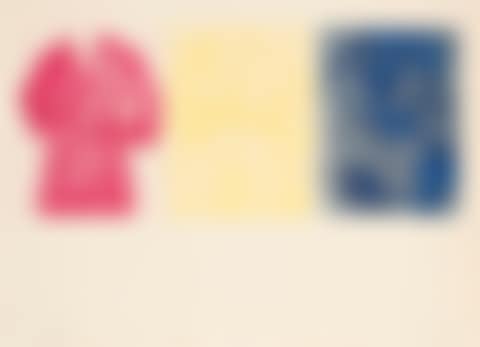 "Etching, Self portrait (primary colors) " (preview)