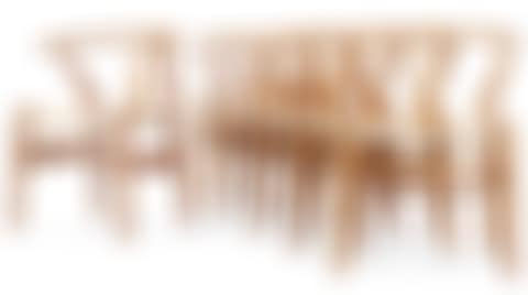 A set of six Hans J Wegner oak chairs (preview)