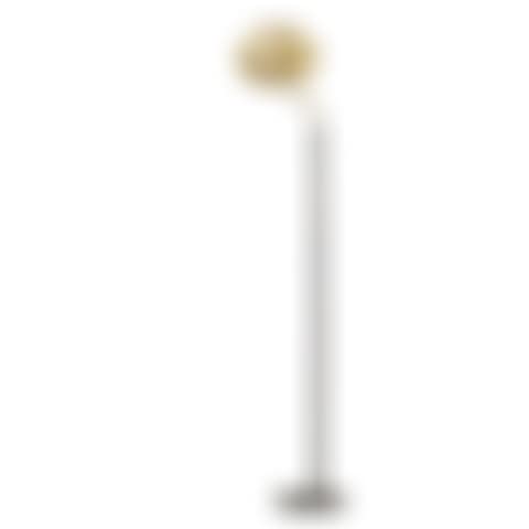 An Alvar Aalto "A 808" brass and black leather floor lamp (preview)