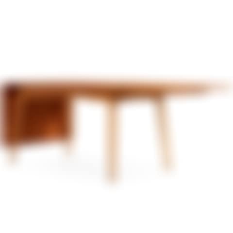 A Hans J Wegner teak and oak dinner table (preview)