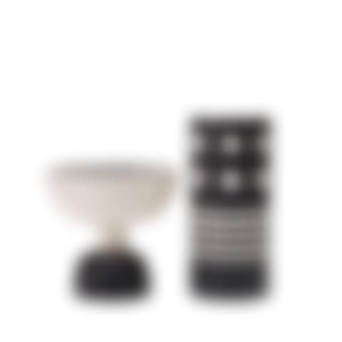 An Ettore Sottsass ceramic vase and a footed bowl (preview)
