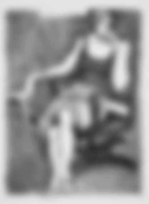 Seated Woman Drinking from a Cup (preview)