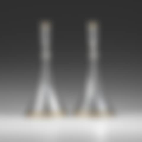 A pair of Wiwen Nilsson sterling "byzantine style" candlesticks (preview)