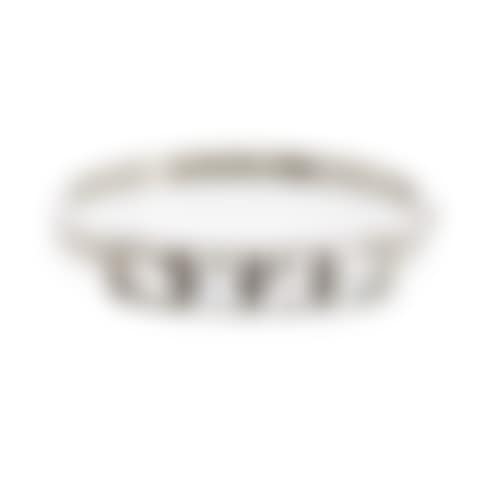 A Wiwen Nilsson sterling bangle with four facet cut rock crystals (preview)
