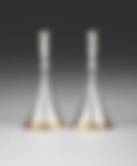 A pair Wiwen Nilsson sterling, partly gilt, candelsticks (preview)