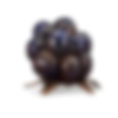 A Hans Hedberg faience sculpture of a blackberry with a patinated bronze stand (preview)