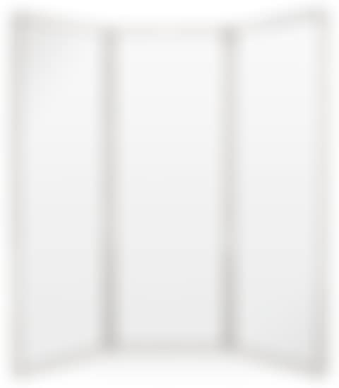 A chrome plated steel framed mirror in three sections (preview)