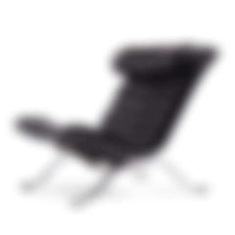 a black leather "Ari" lounge chair (preview)