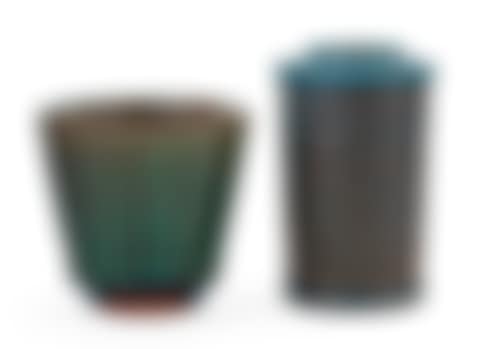 Two Wilhelm Kåge "Farsta" stoneware vases (preview)