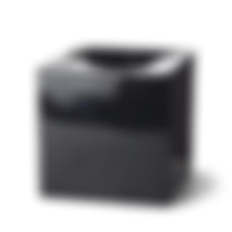 a black glazed ceramic "Cubic vase model 585" (preview)