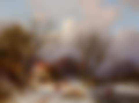 Figures on a path in a snow-covered landscape (preview)