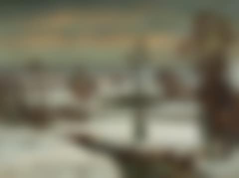 Village in snow (Belgium) (preview)