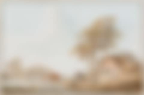 Landscape in Zeeland with farmers and their cows and sheep by a stream (circa 1820-1825) (preview)