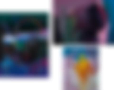 Zero on Black; Profile, and Lady Profile with Yellow Monk; (a group of three works) (preview)