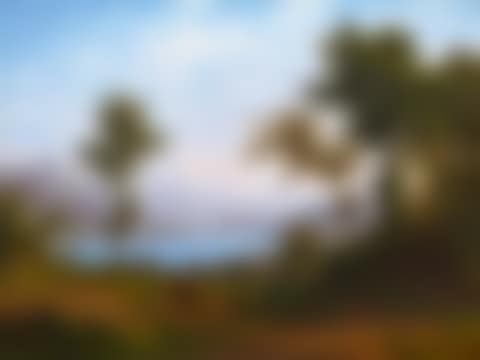 Lake Lucerne landscape with resting hiker and girl (preview)