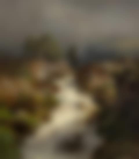 Mountain stream in a stormy atmosphere (preview)