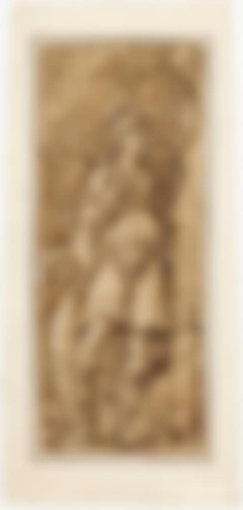 Female warrior in armour with lance and shield (preview)