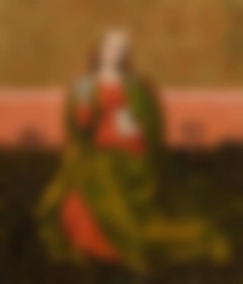 Mary Magdalene before a wall. (preview)