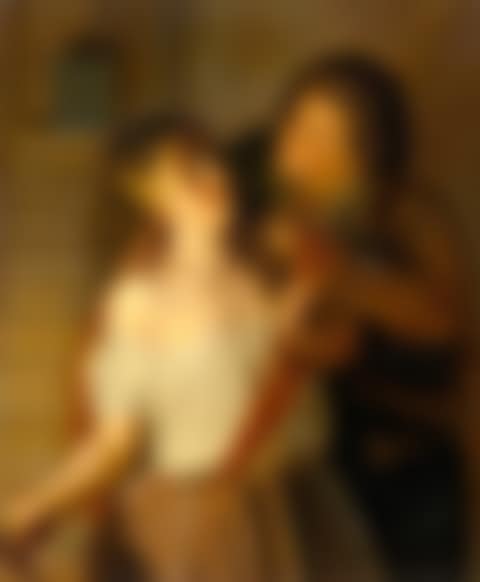 A man and woman in the candlelight. (preview)