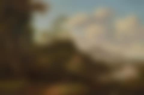 Broad river landscape with figures in the foreground (preview)