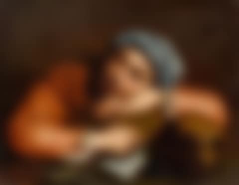 Student sleeping, with symbols of the vanitas; Schlafender Student mit Vanitas Symbolen (preview)