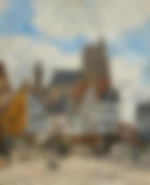 Abbeville. La place Courbet in Saint-Vulfran (preview)
