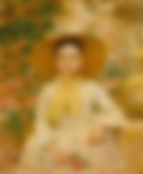 Girl in a sun hat (preview)