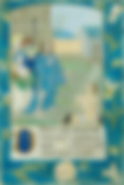 BOOK ILLUMINATION; A single sheet from a French book of hours (preview)