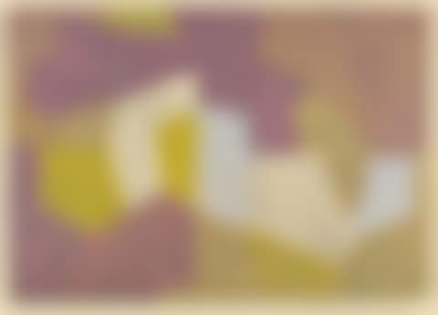 Composition in carmine red, brown, yellow and gray (preview)