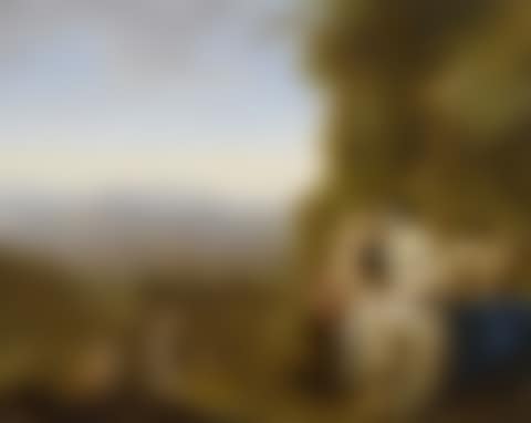 Italian landscape with nymphs and Cupid; Italienische Landschaft mit Nymphen und Amor. (preview)