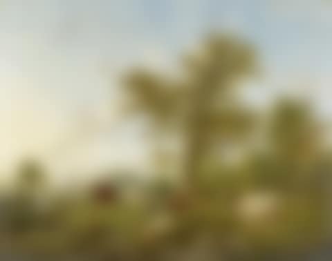 Landscape with cows, sheep and a donkey (preview)