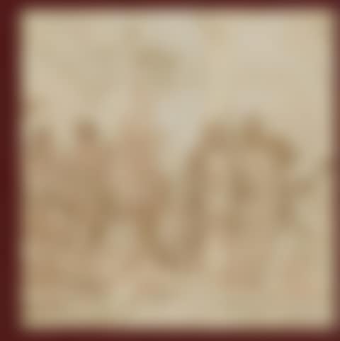 Allegory of the continents of Africa and Amerika; Verso: religious scene with saints in a crowd of people (preview)