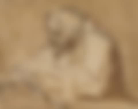 Study of a bearded man writing (preview)