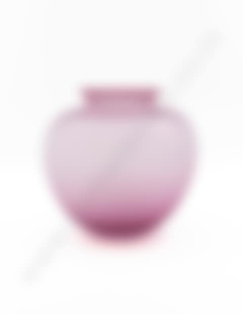 Pink Ovoid Art Glass Vase (preview)