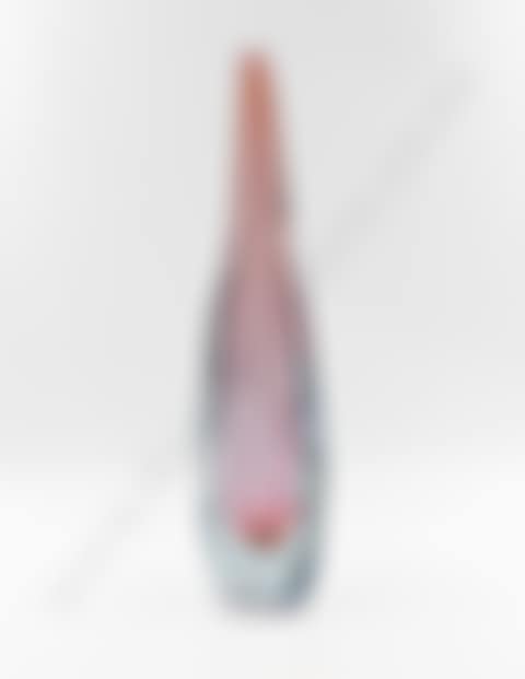 Large Heavy Bottle Form Art Glass Vase (preview)
