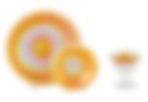 THREE STEUBEN GOLD AURENE ON CALCITE ART GLASS TABLEWARES (preview)