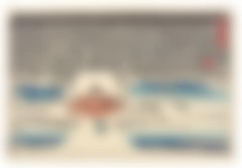 Snow Scene at the Shrine of Benzaiten in the Pond at Inokashira ( Inokashira no ike Benzaiten no yashiro yuki no kei ) (preview)