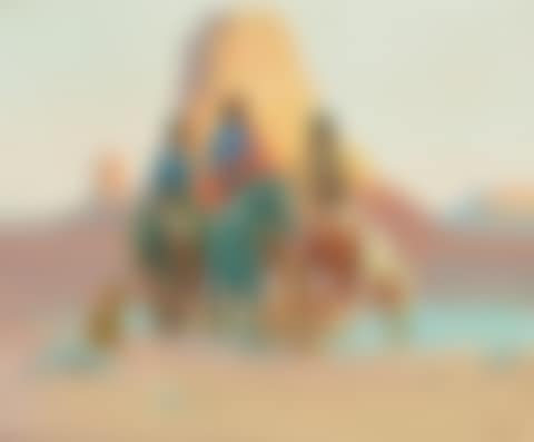 Navajos at a Waterhole (preview)