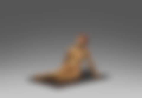 Mixed Lot of Two Sculptures: a) Kniender Mann and b) Liegende Frau. (preview)