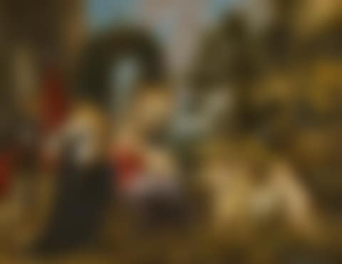 The Rest during the Flight into Egypt with Saints (preview)