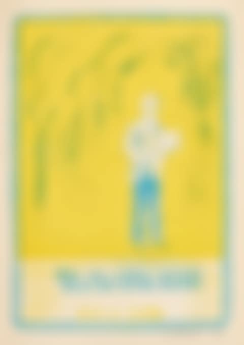 "Self-portrait standing with drawing pad" (preview)