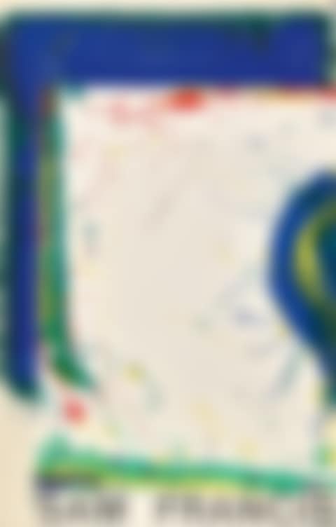 mixed lot, 2 sheets; "Sam Francis". 2. "Sam Francis Kunsthalle Bern" (preview)