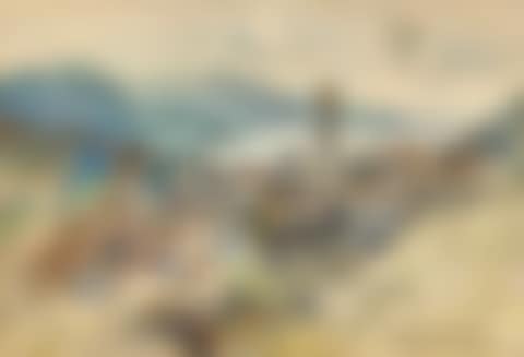 Southern town on a lake (preview)