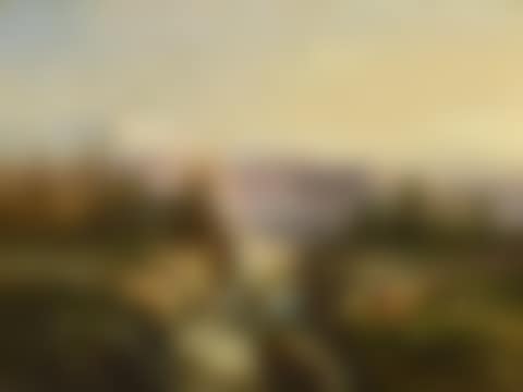 Landscape with waterfall and grazing cows (preview)