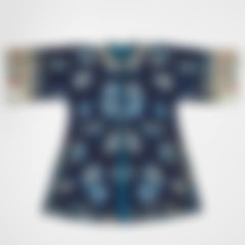 A MIDNIGHT BLUE SILK ROBE (preview)