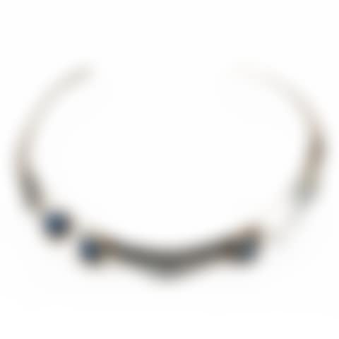 NECKLACE, silver and lapis lazuli (preview)