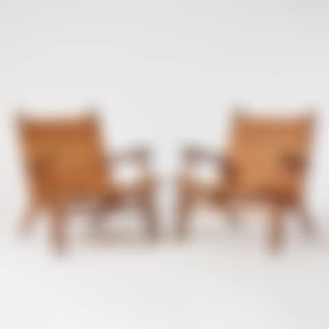 Armchairs, a pair, "CH-27" (preview)